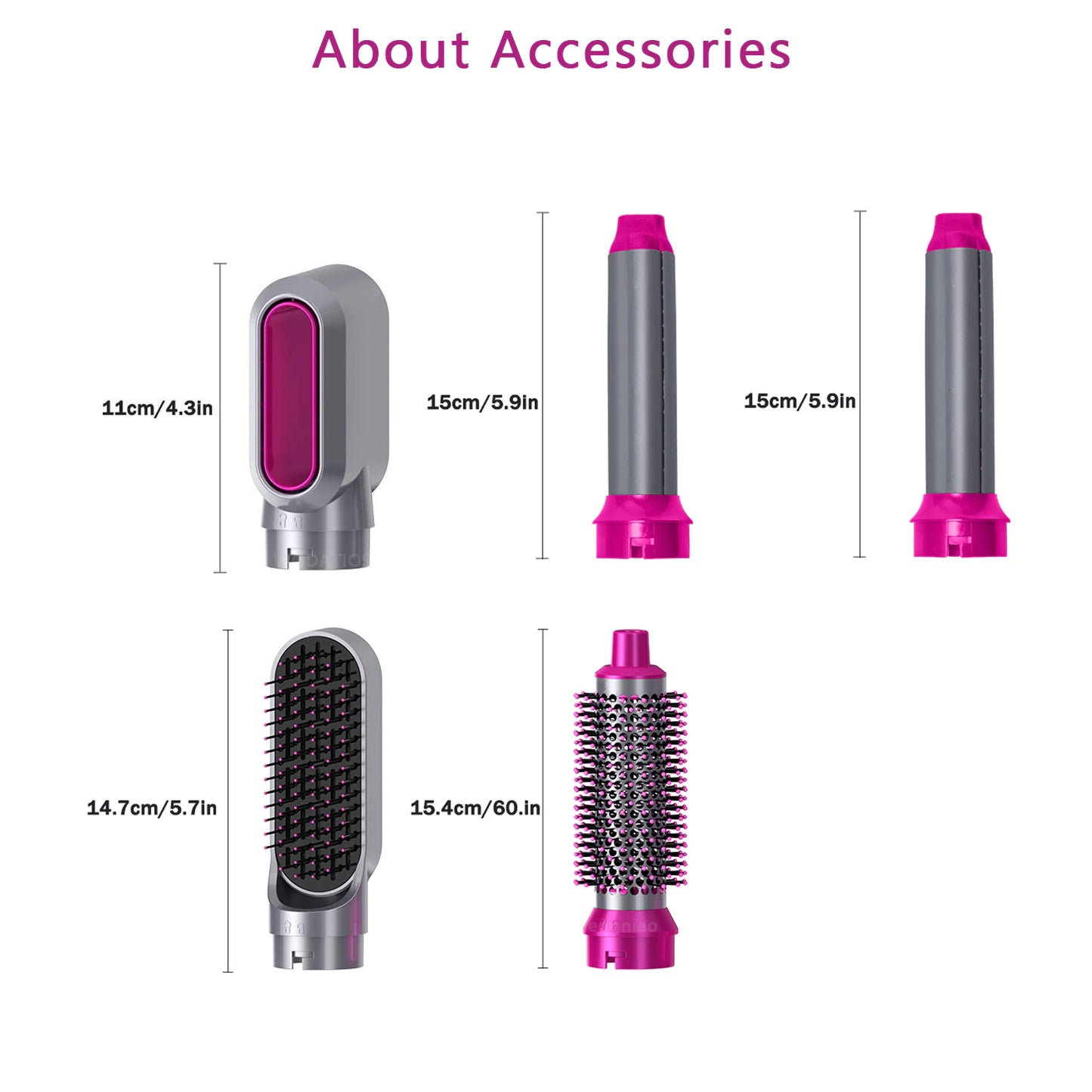 5 in 1 Electric Hair Dryer Brush with Blow Dryer, Curling Wand, Straightener, Volumizer & Scalp Massager – Salon-Style Hair Tool Kit