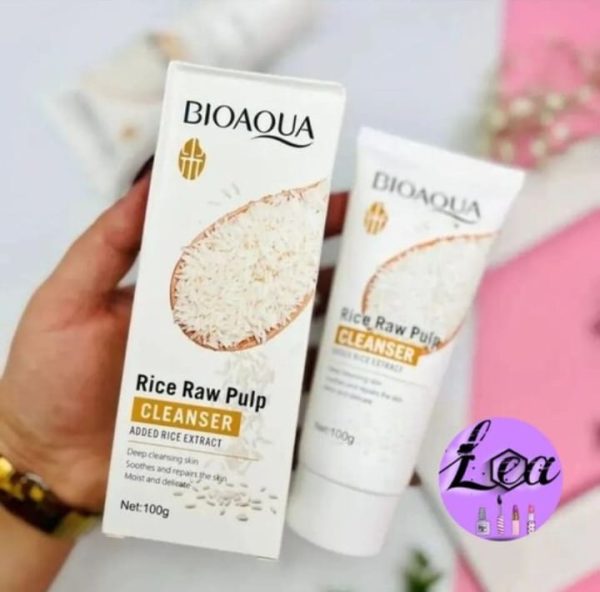 BIOAQUA Rice Skin Care 3-in-1 Kit - Cleanser, Eye Cream & Serum Set for Hydrating & Brightening